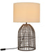 Zanie Natural Woven Rope Table Lamp with Shade - Lighting.co.za