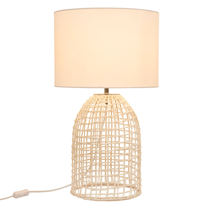 Zanie Natural Woven Rope Table Lamp with Shade - Lighting.co.za