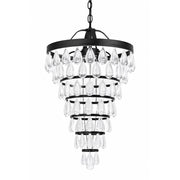 Teardrop Black and Clear Acrylic Glass Chandelier - Chandelier - Lighting.co.za