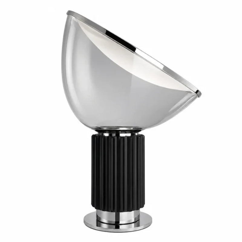 Tempo Black and Clear Glass Table Lamp