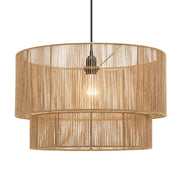 Tiana Double Drum Rattan Pendant Light - Pendant Light - Lighting.co.za