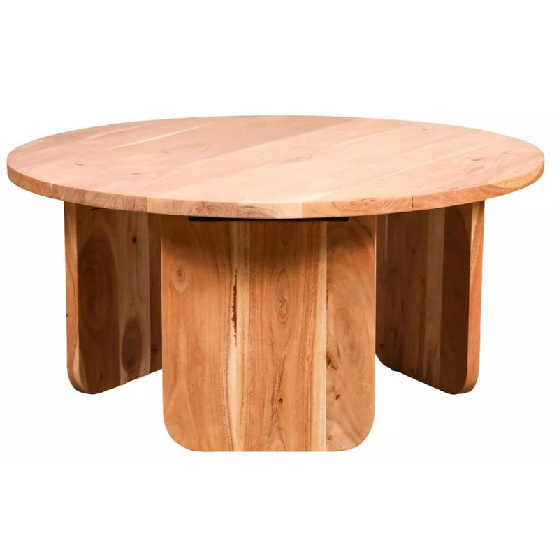 Triad Round Acacia Wood Coffee Table