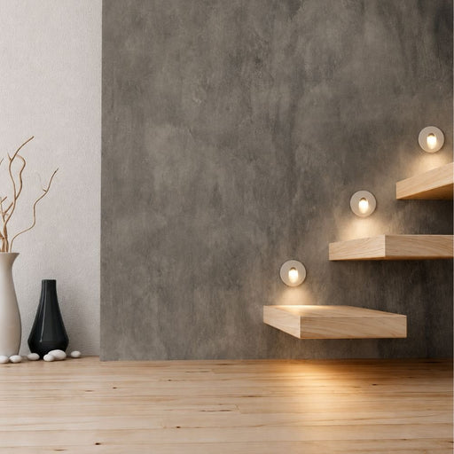Uno Round White or Brushed Silver 1 Watt LED Step Light - Step Light - Lighting.co.za