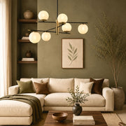 Urban 6 Light Black and Brass Look Chandelier - Chandelier - Lighting.co.za
