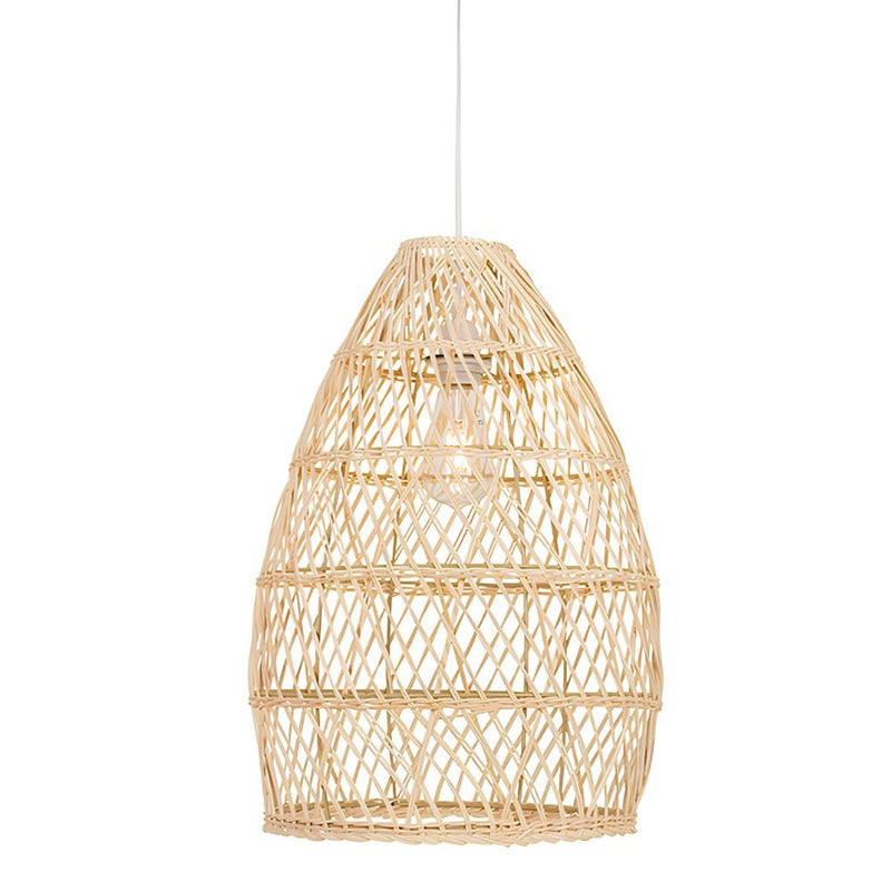 Vedera Long Natural Rattan Pendant Light - Pendant Light - Lighting.co.za