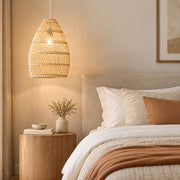 Vedera Long Natural Rattan Pendant Light - Pendant Light - Lighting.co.za