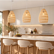 Vedera Long Natural Rattan Pendant Light - Pendant Light - Lighting.co.za