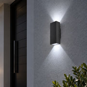 Verti Black 12W LED Up and Down Outdoor Wall Light - Outdoor Wall Light - Lighting.co.za