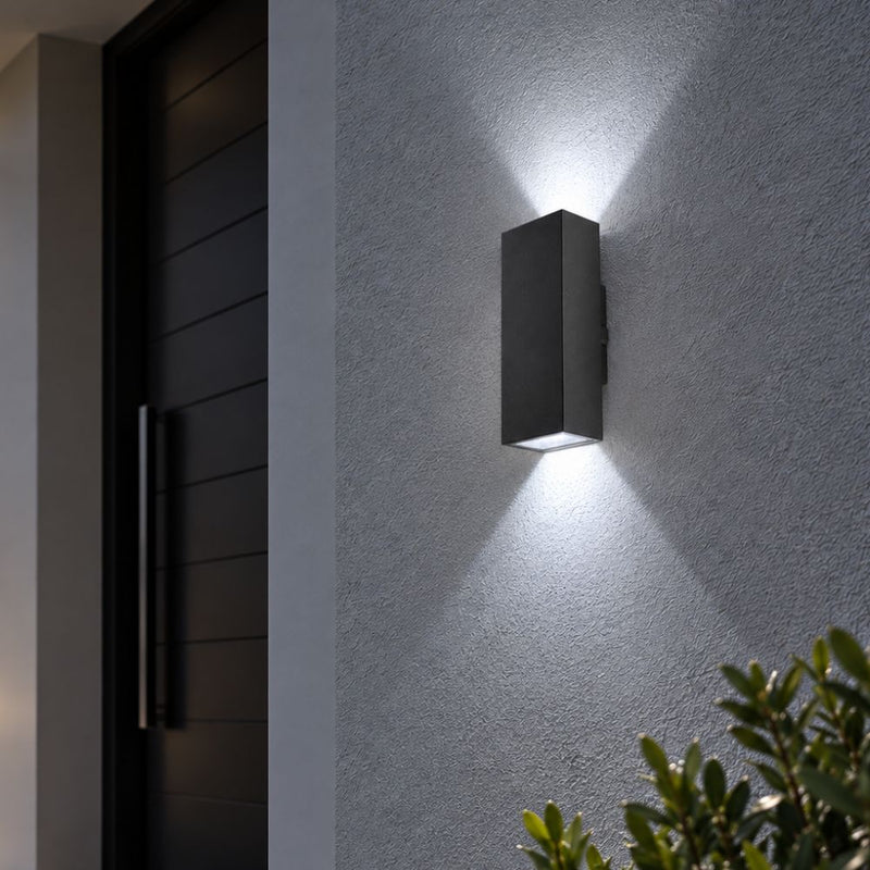 Verti Black 12W LED Up and Down Outdoor Wall Light - Outdoor Wall Light - Lighting.co.za