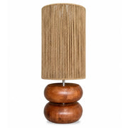 Volare Wood and Jute Rope Table Lamp - Table Lamp - Lighting.co.za