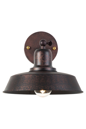 Farmhouse Antique Brown Wall Light