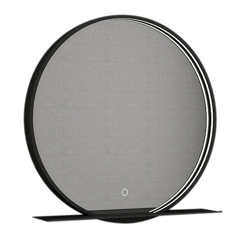 Claudia Black Round LED Bathroom Mirror Wall Light - Lighting.co.za