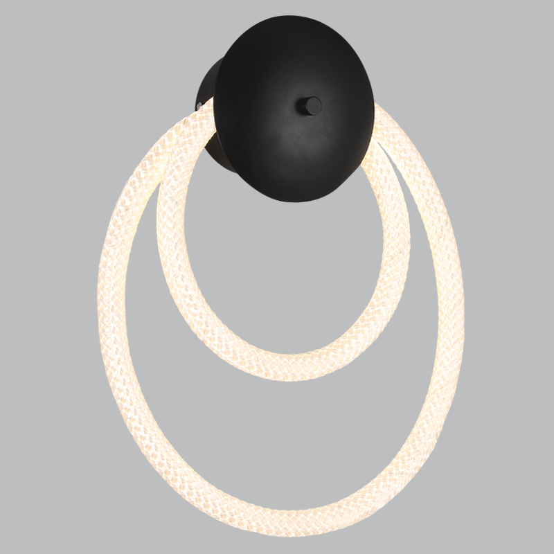 Tubo Black and Flex White Rope CCT LED Wall Light - Lighting.co.za