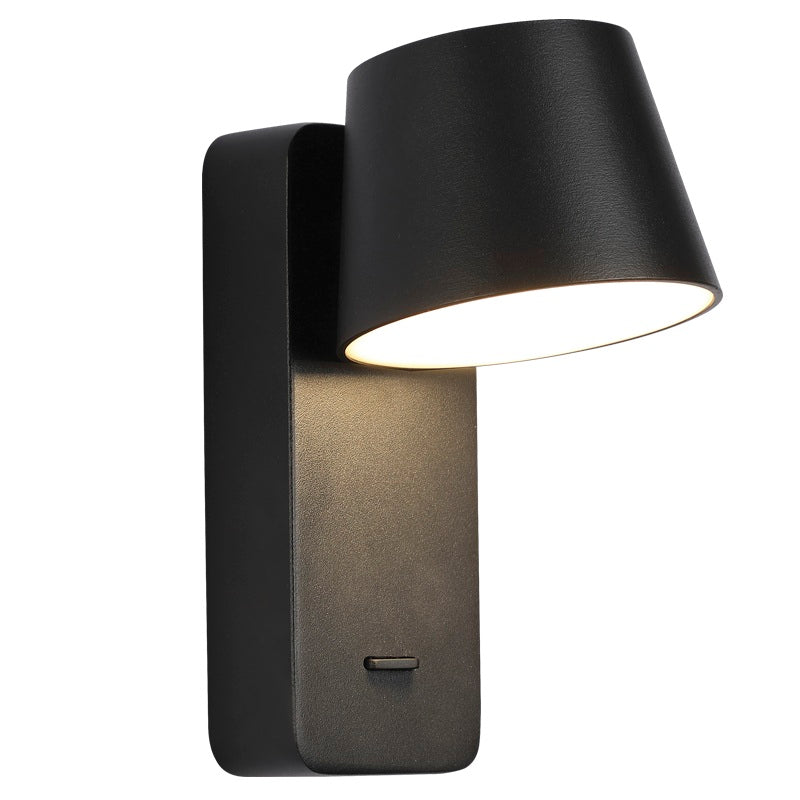 Vara Black Or White LED Bedside Reading Wall Light - Lighting.co.za