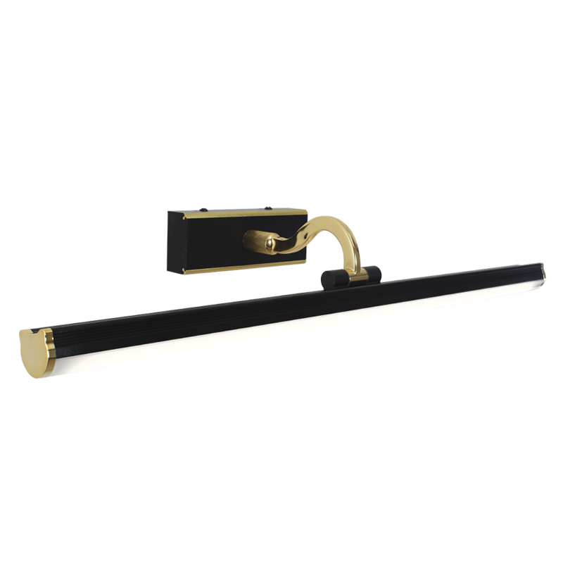Vega Black and Gold LED Mirror Or Picture Wall Light - Lighting.co.za