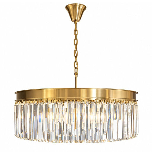 Westhouse Gold Round Clear Crystal Chandelier - Chandelier - Lighting.co.za