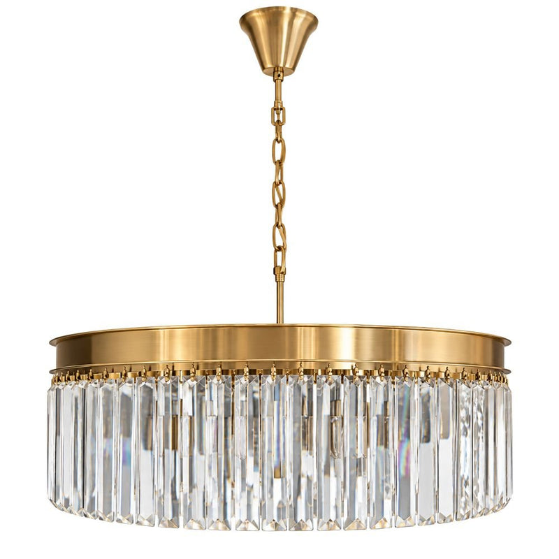 Westhouse Gold Round Clear Crystal Chandelier - Chandelier - Lighting.co.za