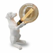 Black or White Dog Table Lamp - Lighting.co.za