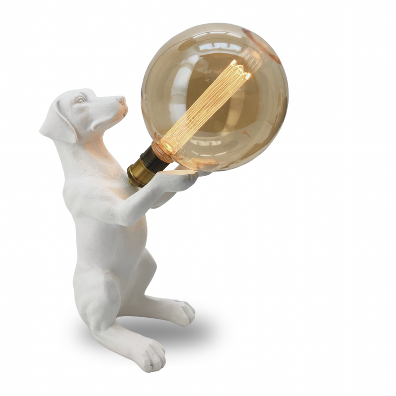 Black or White Dog Table Lamp - Lighting.co.za