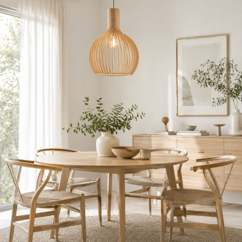 Willow Nube Wooden Pendant Light - Pendant Light - Lighting.co.za