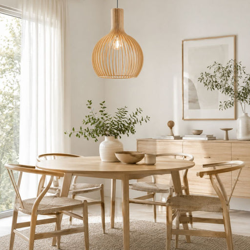 Willow Nube Wooden Pendant Light - Pendant Light - Lighting.co.za