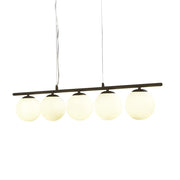 X5 Linear Black | Gold Sphere and Stem Pendant Light - Lighting.co.za