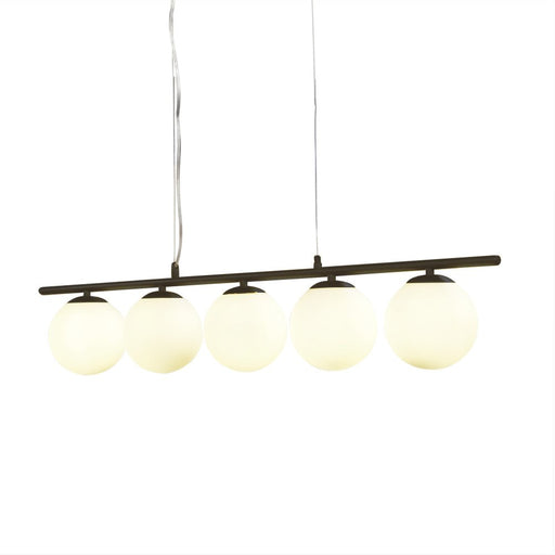 X5 Linear Black | Gold Sphere and Stem Pendant Light - Hanging Lights - Lighting.co.za