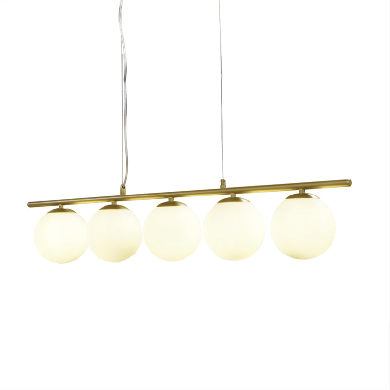 X5 Linear Black | Gold Sphere and Stem Pendant Light - Lighting.co.za
