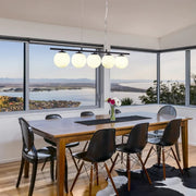 X5 Linear Black | Gold Sphere and Stem Pendant Light - Lighting.co.za