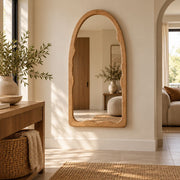 Yoko Irregular Arch Wood Mirror 2 Sizes - Mirror - Lighting.co.za