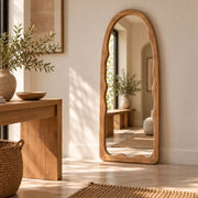 Yoko Irregular Arch Wood Mirror 2 Sizes - Mirror - Lighting.co.za