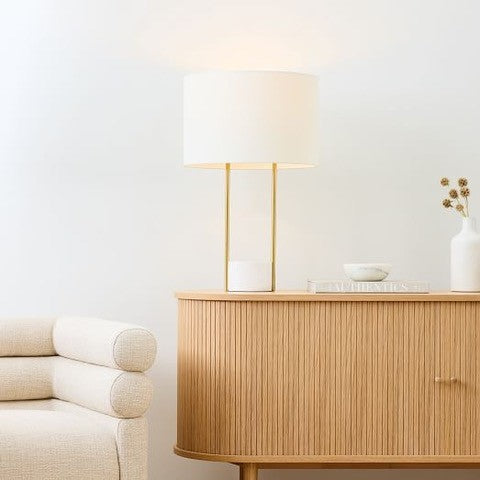 Yves Gold and Marble Table Lamp - Lighting.co.za