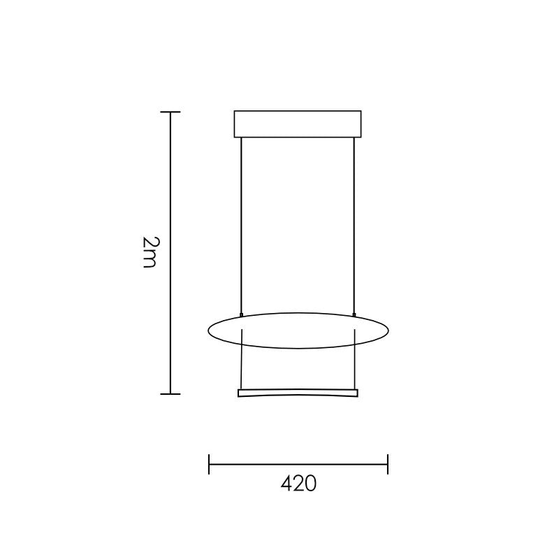 Aha Moment White and Black LED Pendant Light 3 Sizes - Lighting.co.za