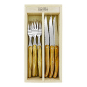 Andre Verdier 12 Piece Cutlery Set - Olive Wood - Lighting.co.za