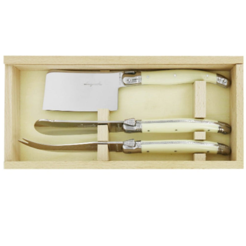 Andre Verdier Classique Cheese Set, Set of 3 - Ivory - Lighting.co.za