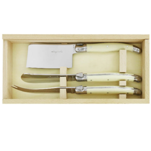 Andre Verdier Classique Cheese Set, Set of 3 - Ivory - Lighting.co.za