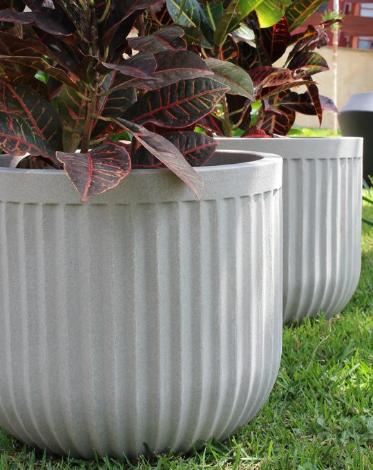 Flute Round Japi Planter 2 Sizes - Lighting.co.za