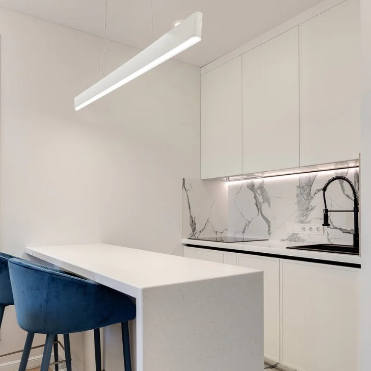 Avico Black | White Up Down Linear LED Slim Pendant Light - Lighting.co.za