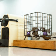 Barista & Co Corral Pod Coffee Capsule Storage - Steel ;Black & Copper - Lighting.co.za