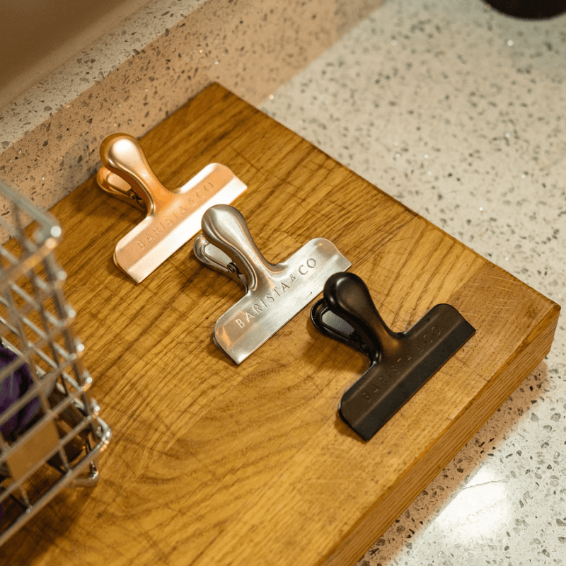 Barista & Co Stainless Steel Coffee Bag Clips - Electric Metals - Lighting.co.za