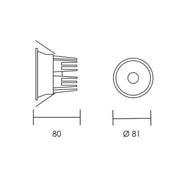 Beagle 10W LED Anti Glare 81mm Downlight Dim - Lighting.co.za