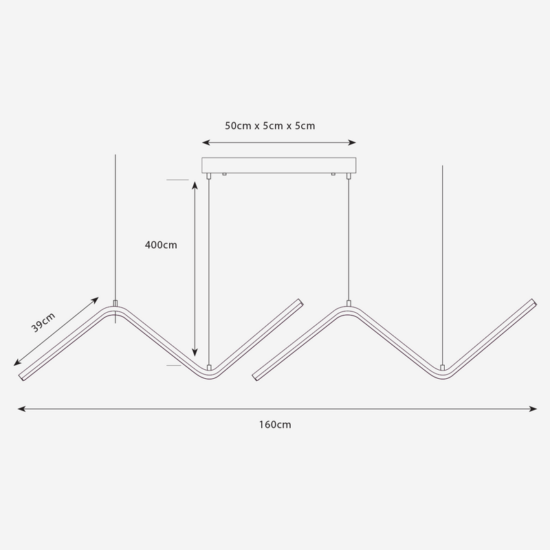 Bend Black Slim LED Pendant Light - Lighting.co.za