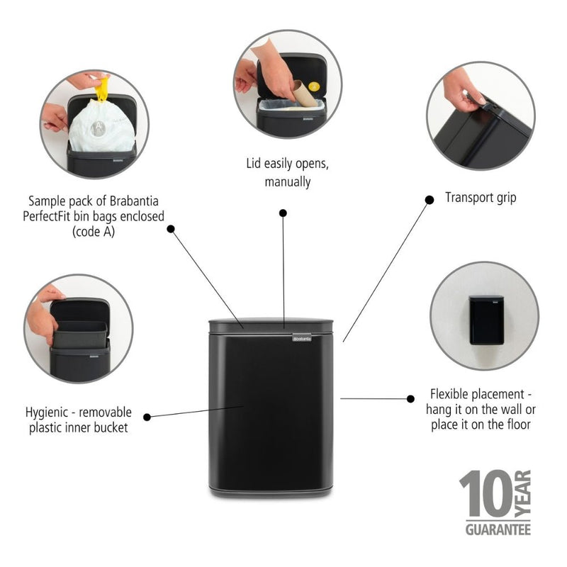 Brabantia Bo Waste Bin 4 litre - Lighting.co.za
