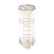 Cascade Drop Chrome and Clear 10 Light Crystal Chandelier - Lighting.co.za