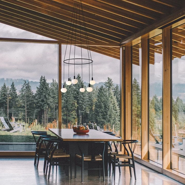 Cosmo Black And White Glass 6 | 9 | 12 Light Chandelier - Lighting.co.za