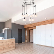 Cosmo Black And White Glass 6 | 9 | 12 Light Chandelier - Lighting.co.za