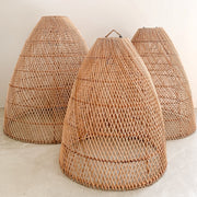 Crosshair Natural Rattan Pendant Light 3 Sizes - Lighting.co.za
