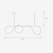 Doodle Black | Gold and Slim Neo Flex LED Pendant Light 3 Sizes - Lighting.co.za