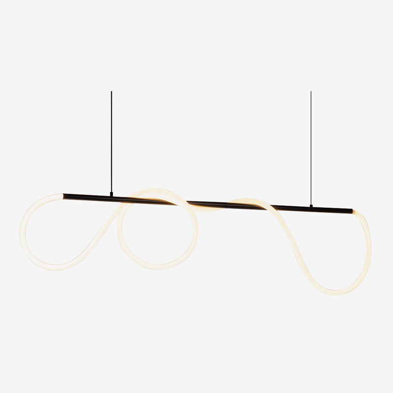 Doodle Black | Gold and Slim Neo Flex LED Pendant Light 3 Sizes - Lighting.co.za