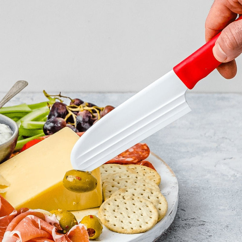Dreamfarm 23cm Knibble Lite Cheese Knife - Black & Red - Lighting.co.za